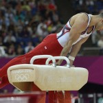LONDRES. El estadounidense Danell Leyva durante la prueba de gimnasia artística de los Juegos Olímpicos de Londres 2012. Foto: EFE