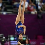 LONDRES. La gimnasta italiana Vanessa Ferrari durante la final de ejercicios de suelo femenina de gimnasia rítmica durante los Juegos Olímpicos de Londres 2012. Foto: EFE