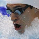 LONDRES. El nadador ecuatoriano Esteban Enderica, durante la prueba de natación de los 400 estilos de los Juegos Olímpicos Londres 2012, en el complejo acuático de la capital británica. Foto: EFE
