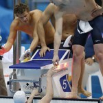 LONDRES. Nadadores alemanes durante la competición de 4x200m estilo libre masculino de natación en la que se han clasificado para la final en segundo lugar en Juegos Olímpicos de Londres 2012. Foto: EFE