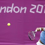 LONDRES. El tenista argentino Juan Martin Del Potro durante el partido que ha disputado contra el francés Gilles Simon en la quinta jornada de tenis de los juegos olímpicos de Londres 2012. Foto: EFE