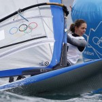 WEYMOUTH. La brasileña Patricia Freitas, durante la segunda jornada de competición de la clase RS:X., en la sede de vela de Londres 2012. Foto: EFE