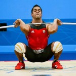LONDRES. El cubano Iván Cambar, medalla de bronce, compite en la prueba masculina de 77 kilogramos, halterofilia, en los Juegos Olímpicos Londres 2012. Foto: EFE