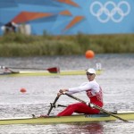 DORNEY. La rusa Julia Levina tras cruzar la línea de meta en la semifinal de scull individual femenino en la competición de remo de los Juegos Olímpicos en Londres 2012. Foto: EFE