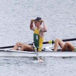 DORNEY. El equipo sudafricano celebran el oro conseguido en la final de cuatro peso ligero de remo de los Juegos Olímpicos de Londres 2012. Foto: EFE