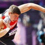 LONDRES. El alemán David Storl compite en la prueba de clasificación masculina de lanzamiento de peso en los Juegos Olímpicos de Londres 2012. Foto: EFE