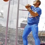 LONDRES. El italiano Lorenzo Povegliano compite en la prueba de lanzamiento de martillo en la competición de Atletismo en los Juegos Olímpicos de Londres 2012. Foto: EFE
