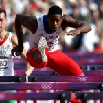 LONDRES. El atleta cubano Yordani García durante su participación en la prueba de 110 metros vallas del decatlón, en el Estadio Olímpico de Londres 2012. Foto: EFE