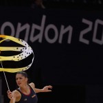 LONDRES. La gimnasta Carolina Rodríguez, única representante española en individual, entrena en el Wembley Arena. Foto: EFE