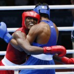 LONDRES. El cubano Julio La Cruz (i) combate contra el brasileño Yamaguchi Florentino Falcao, en una pelea de boxeo en los Juegos Olímpicos de 2012. Foto: EFE