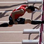 LONDRES. El atleta chileno Gonzalo Barroihet durante su participación en la prueba de 110 metros vallas del decatlón, en la competición olímpica de atletismo, en el Estadio Olímpico de Londres. Foto: EFE