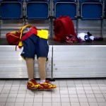 LONDRES.- Las prótesis del nadador español Xabi Torres (AP)
