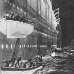 Evacuación del Titanic Ilustración del National Maritime Museum sobre el momento de la evacuación del Titanic.