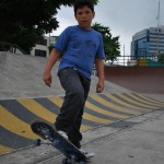 Alan Mancero, de 11 años, practica skateboarding desde hace uno. Alan Mancero, de 11 años, practica skateboarding desde hace uno.