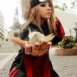 Karen Bayas interpretó a Deidara, personaje masculino, en lo que se conoce como crossplayer - tomado de su cuenta Facebook Karen Bayas interpretó a Deidara, personaje masculino, en lo que se conoce como crossplayer - tomado de su cuenta Facebook