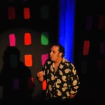 Luis de Souza, conocido como Yapingacho, durante su parte del show en ¡Monologueros, humor en gajo!
