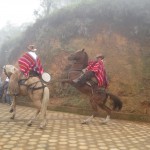 Los Chagras forman parte de las comparsas en las fiestas del Carnaval en la parroquia Régulo de Mora, perteneciente al cantón San Miguel, provincia de Bolívar.
